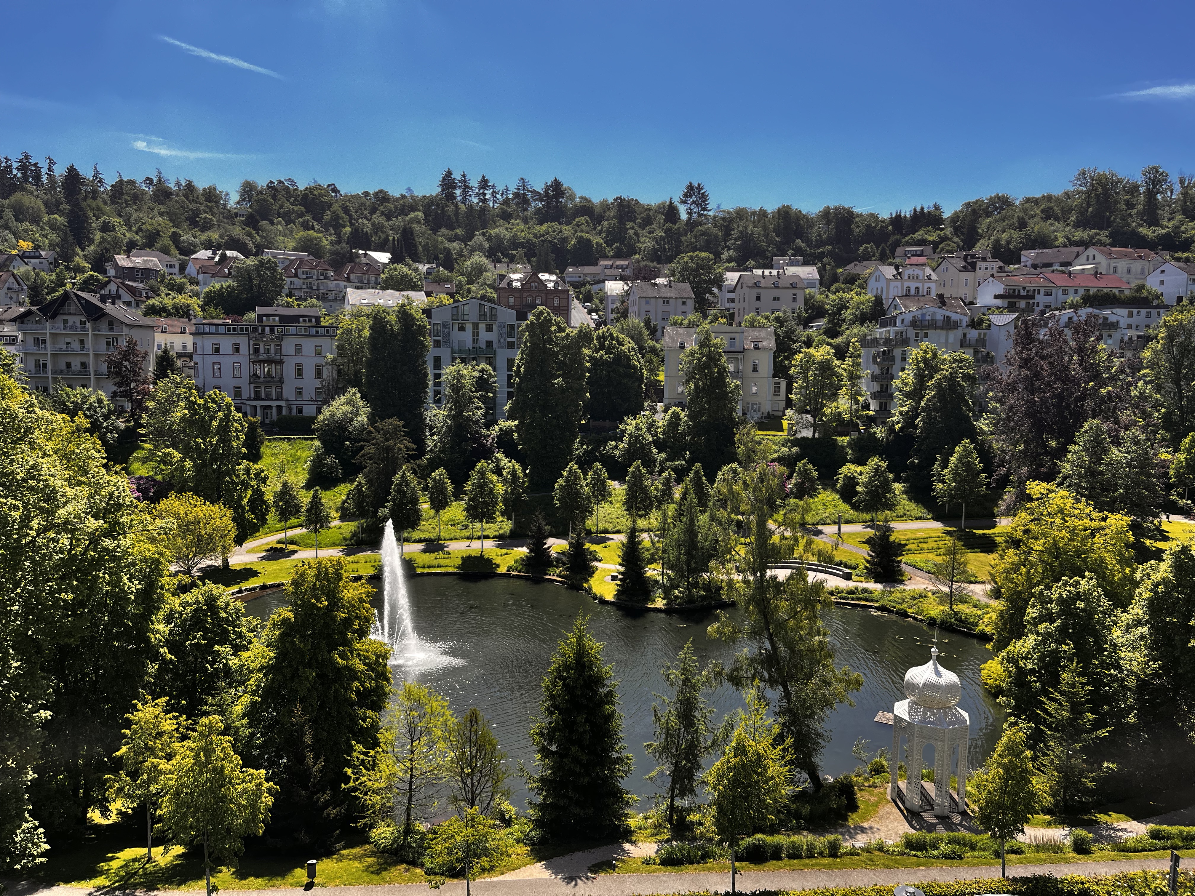 Spa district · reflection in the pond